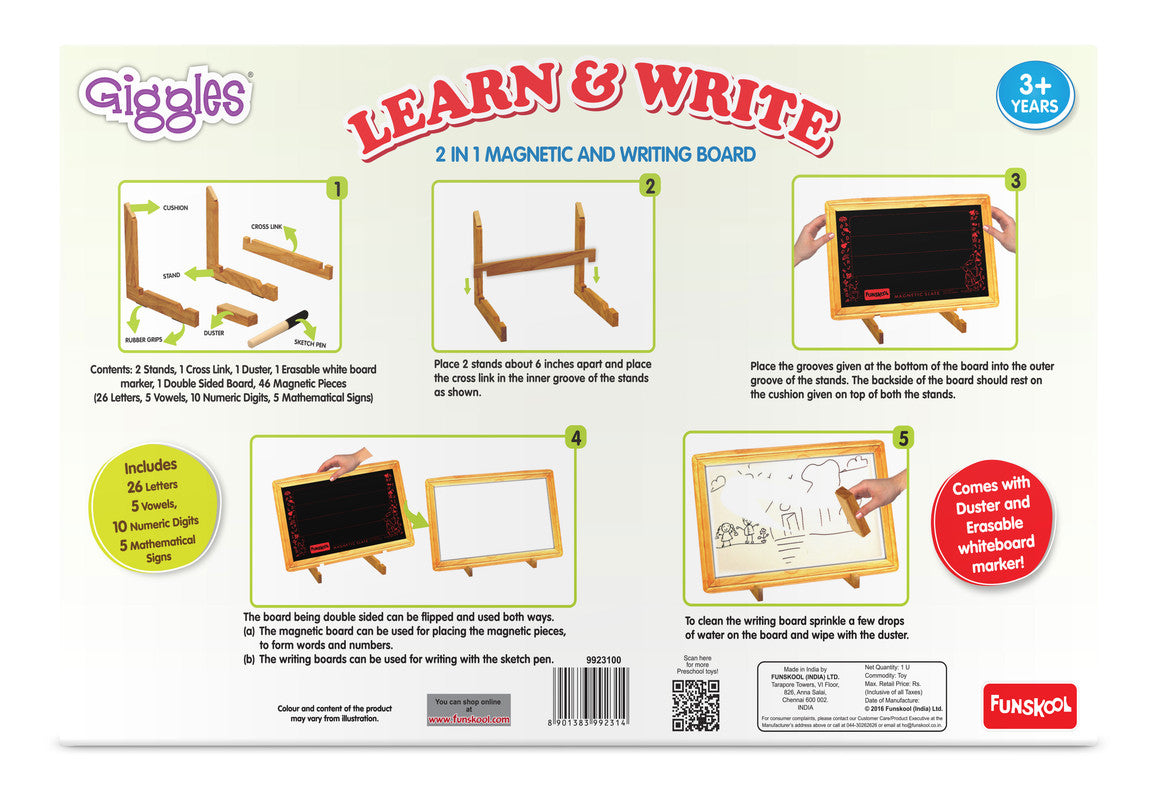 Funskool Learn & Write Board - Laadlee