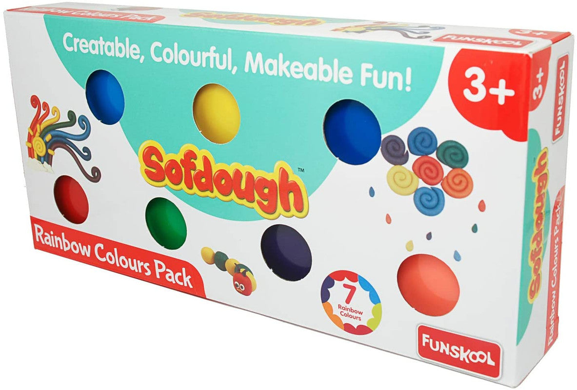 Funskool Sofdough Rainbow Colours - Laadlee