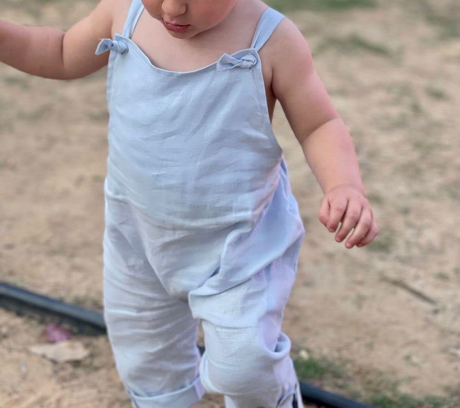 Sunday's Child The Felix Dungarees - Sky Blue - Laadlee