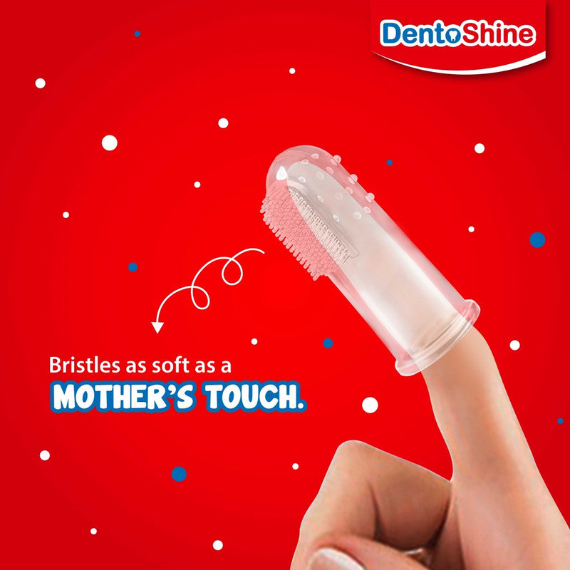 DentoShine Finger Brush Ultra Soft - Blue - Laadlee