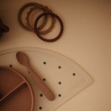 Mushie Silicone Mat Black Daisy - Laadlee