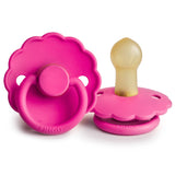 Frigg Daisy Latex Baby Pacifier 6M-18M, 1Pack, Fuchsia - Size 2 - Laadlee