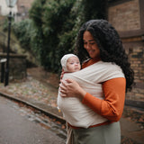 Mushie Baby Carrier Wrap Beige Melange - Laadlee