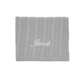Little IA Grey Cable Knit Baby Blanket - Laadlee