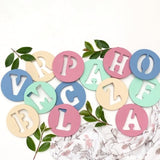 One.Chew.Three Alphabet Chews Silicone Teether - M - Mint - Laadlee