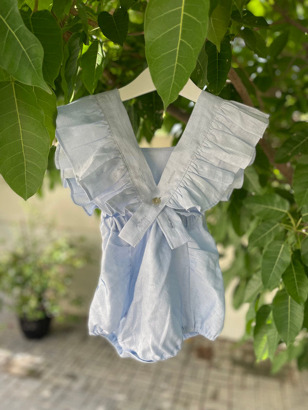 Sunday's Child The Lila Romper - Sky Blue - Laadlee