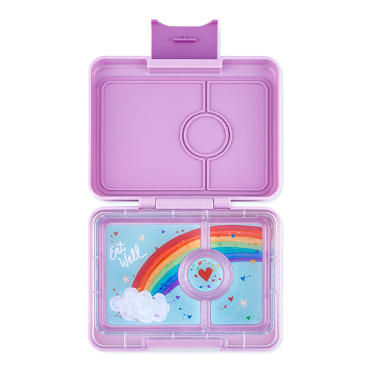 Yumbox 3 Compartment Rainbow Lunch Box - Lulu Purple - Laadlee