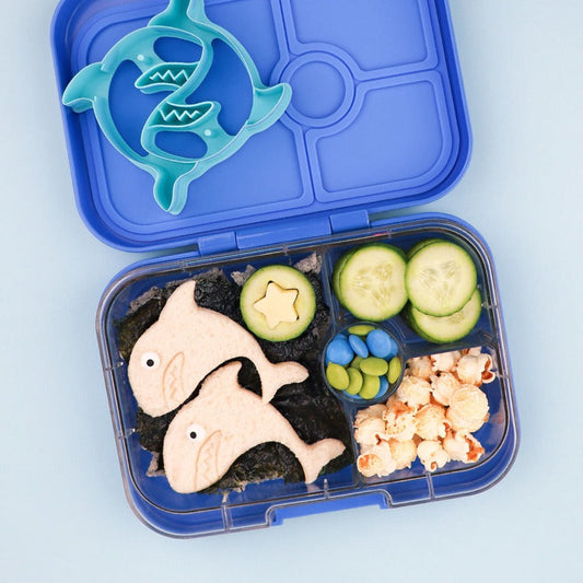 Yumbox Tapas 4 Compartment Shark Lunch Box - True Blue - Laadlee