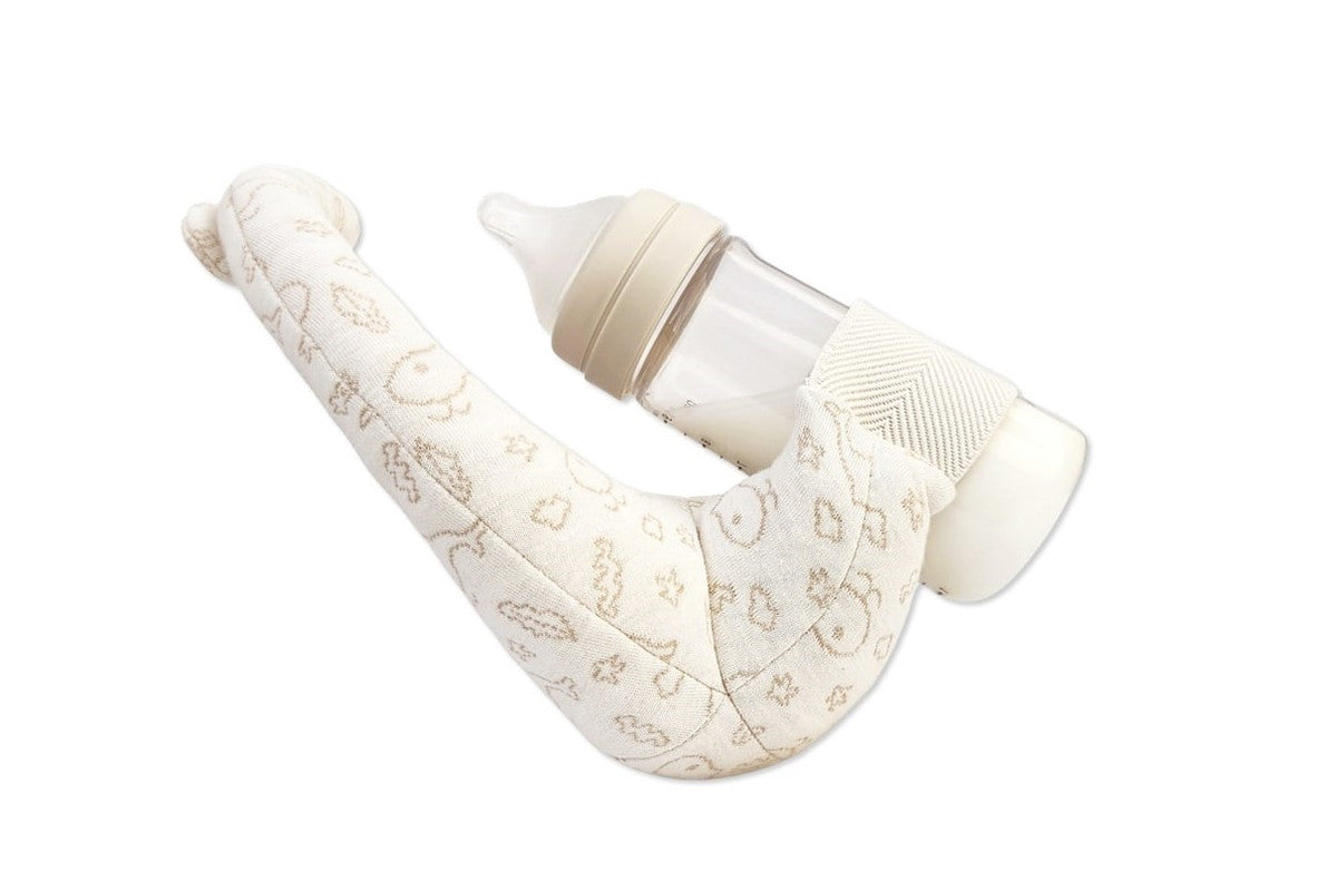 MyBebe - The Baby Self-Feeding Cushion - Little Whales - Laadlee