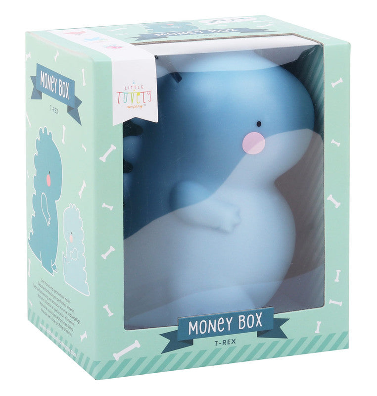 A Little Lovely Company Money Box - T-Rex - Laadlee