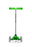 Micro Mini Classic Scooter with LED Wheels - Green - Laadlee