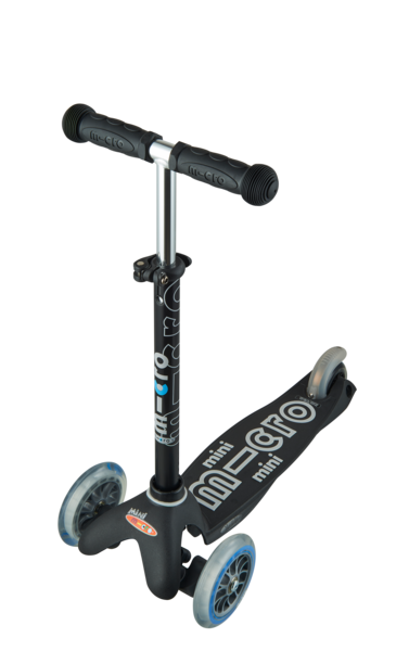 Micro Mini Deluxe Scooter - Black and Grey - Laadlee