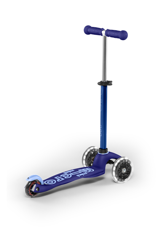 Micro Mini Deluxe Scooter with LED Wheels - Blue - Laadlee