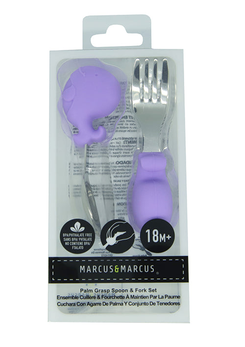 Marcus & Marcus - Palm Grasp Spoon & Fork Set - Willo - Laadlee