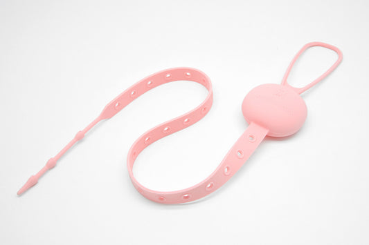 Marcus & Marcus - Silicone Flip N'Strap Pacifier Holder - Pink - Laadlee