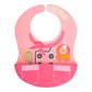 Marcus & Marcus - Wide Coverage Silicone Bib - Little Chef - Pink - Laadlee