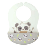 Marcus & Marcus - Wide Coverage Silicone Baby Bib - Pebble - Laadlee