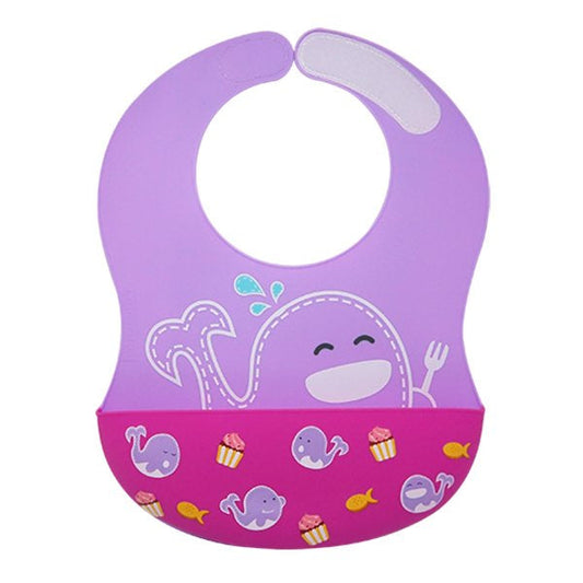 Marcus & Marcus - Wide Coverage Silicone Baby Bib - Willo - Laadlee