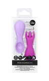 Marcus & Marcus - Silicone Palm Grasp Spoon & Fork Set - Willo - Laadlee