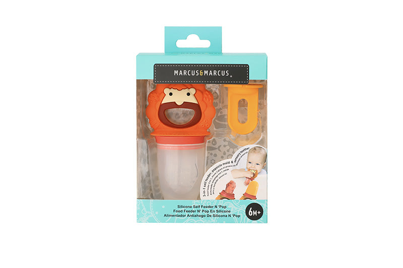 Marcus & Marcus - Silicone Fresh Food Feeder and Popsicle Set - Marcus - Laadlee