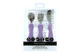 Marcus & Marcus - Silicone and Stainless Steel Easy Grip Cutlery Set - Willo - Laadlee