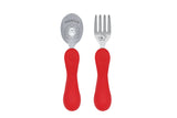 Marcus & Marcus - Silicone and Stainless Steel Easy Grip Spoon & Fork Set - Marcus - Laadlee