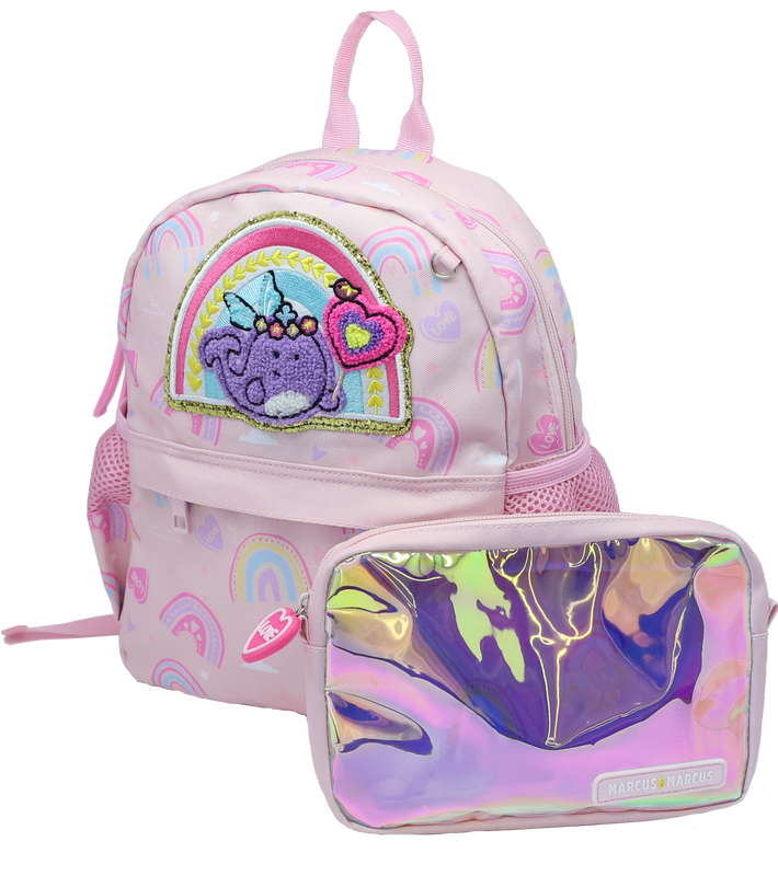 Marcus & Marcus - 2-In-1 Little Kid Backpack - Rainbow - 9.5 Inch - Laadlee