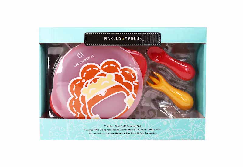 Marcus & Marcus - Silicone Toddler First Self Feeding Set - Marcus - Laadlee