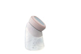 Marcus & Marcus - 2 in 1 Silicone Breast Pump & Angled Feeding Bottle Set - Peach - Laadlee