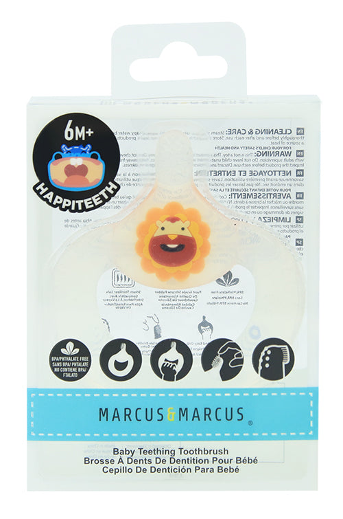 Marcus & Marcus - Silicone Baby Teething Toothbrush - Marcus - Laadlee