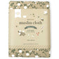 A Little Lovely Company Muslin Cloth XL - Blossom - Dark Sage - Laadlee