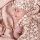 A Little Lovely Company Muslin Cloth XL - Blossom - Dusty Pink - Laadlee