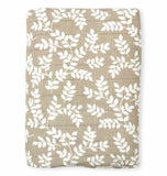 A Little Lovely Company Muslin Cloth XL - Leaves - Taupe - Laadlee