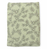 A Little Lovely Company Muslin Cloth XL - Leaves - Sage - Laadlee