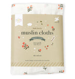 A Little Lovely Company Muslin Cloth Set of 2 - Little Flowers - Laadlee