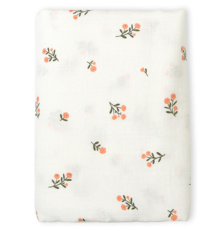 A Little Lovely Company Muslin Cloth XL - Little Flowers - Laadlee