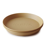 Mushie Dinner Plate Round Mustard - Laadlee