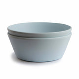 Mushie Dinner Bowl Round Powder Blue - Laadlee