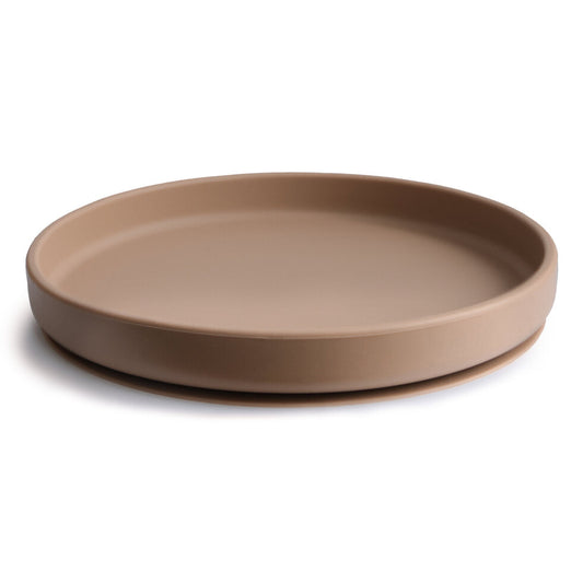 Mushie Classic Silicone Suction Plate Natural - Laadlee