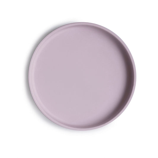Mushie Classic Silicone Suction Plate Soft Lilac - Laadlee