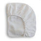 Mushie Crib Sheet Medium White - Laadlee