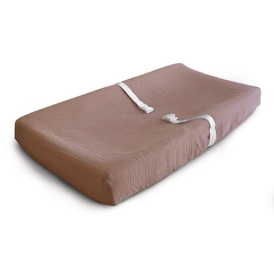 Mushie Changing Pad Cover Natural - Laadlee
