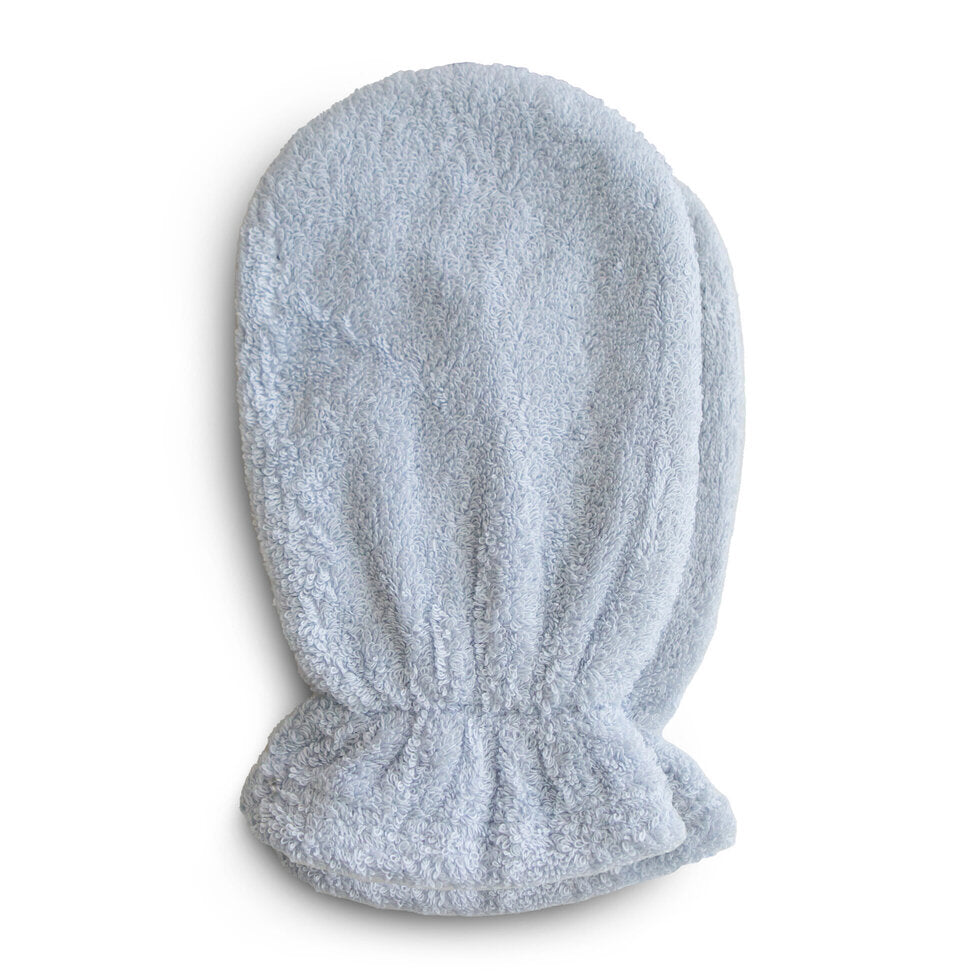 Mushie Bath Mitt 2-Pack Baby Blue - Laadlee