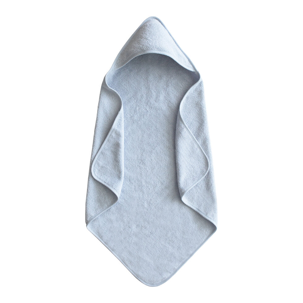 Mushie Hooded Towel Baby Blue - Laadlee