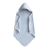 Mushie Hooded Towel Baby Blue - Laadlee