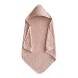 Mushie Hooded Towel Blush - Laadlee