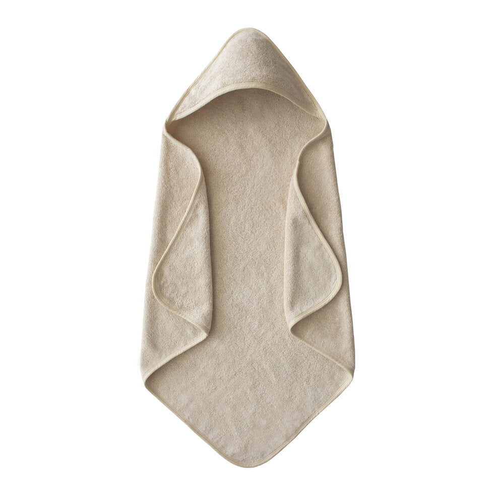 Mushie Hooded Towel Fog - Laadlee