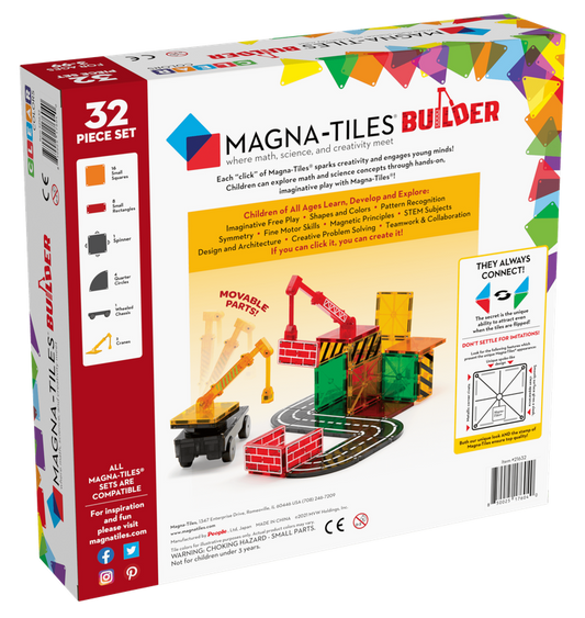 Magna-Tiles Builder 32 Pcs. - Laadlee