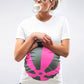Mamagama - Beachball Maternity T-shirt - Neon Pink - Laadlee