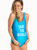 Mamagama - Save the Whales Maternity Swimwear - Laadlee